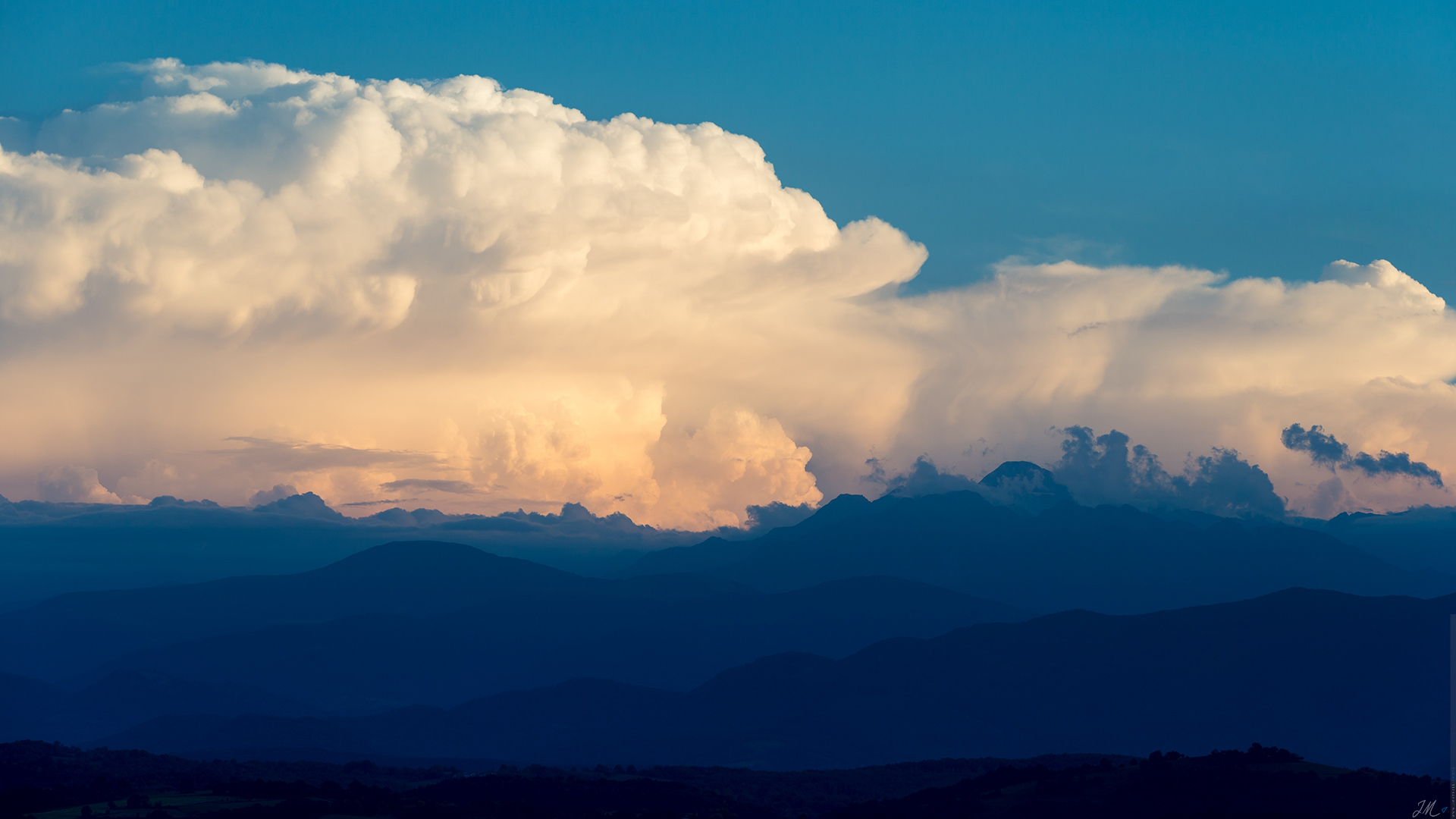 Sunset storm